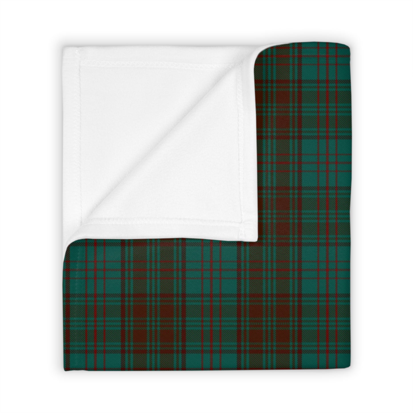 Irish County Dublin Tartan Throw Blanket