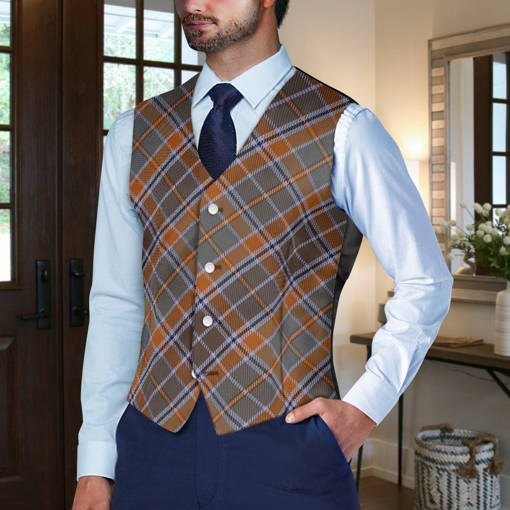 Irish County Leitrim Tartan Waistcoat