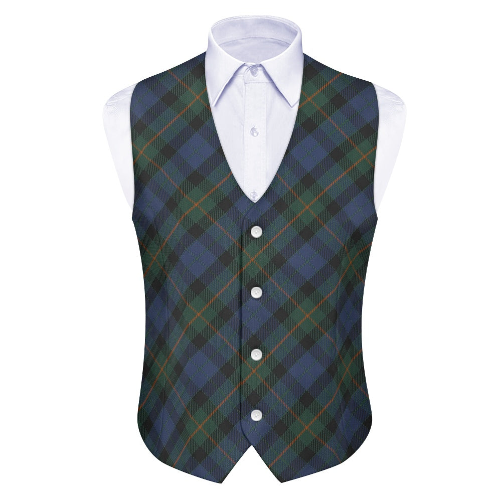 Clan Gunn Ancient Tartan Bias Suit vest jacket