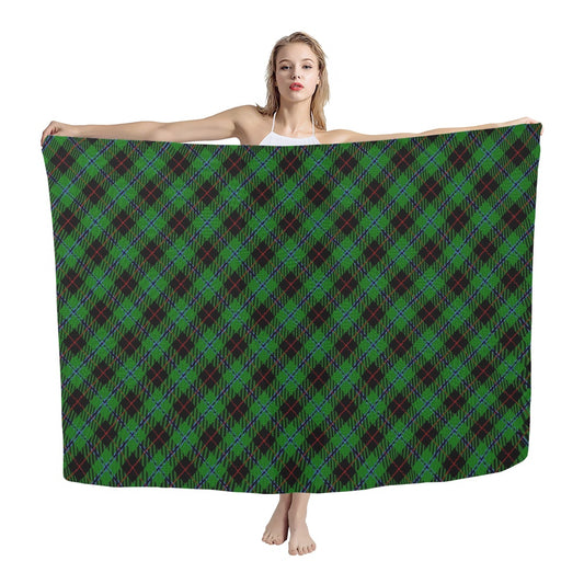 Clan Douglas Black Tartan Bias Chiffon Scarf