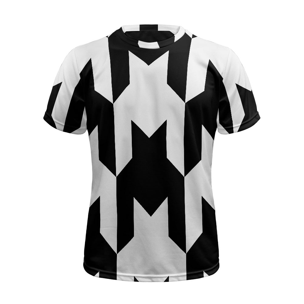 Two Tone Houndstooth Football Shirt