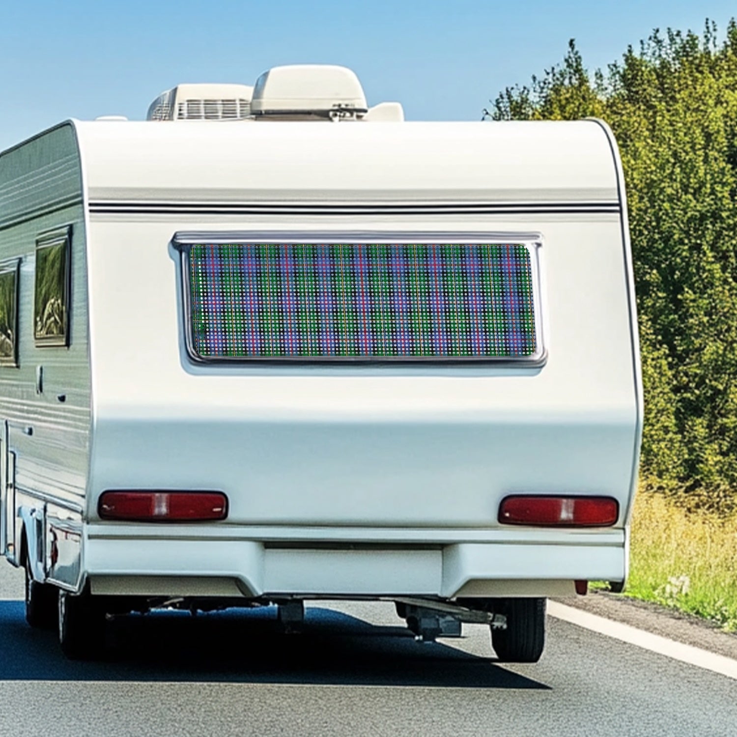 Clan Malcolm Tartan Rear Window Decal