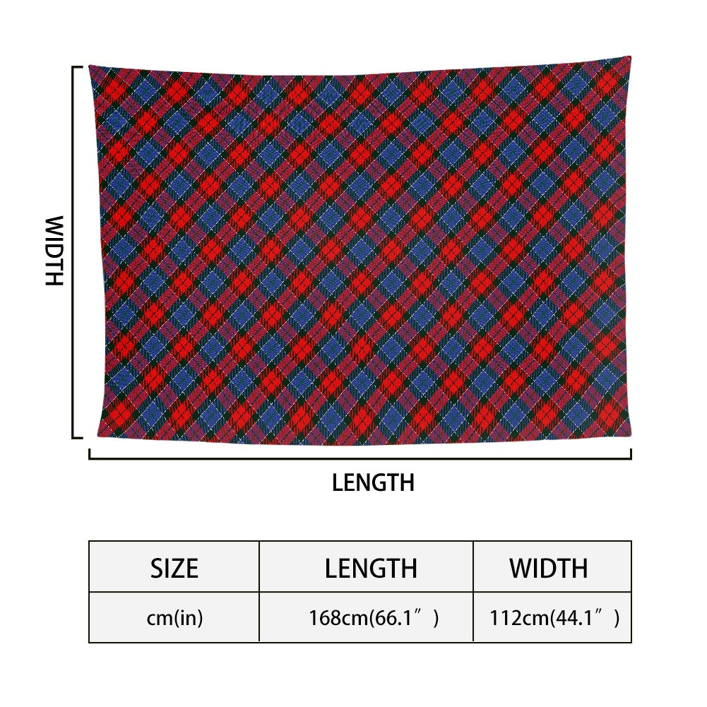 Clan Paterson Red Tartan Bias Chiffon Scarf