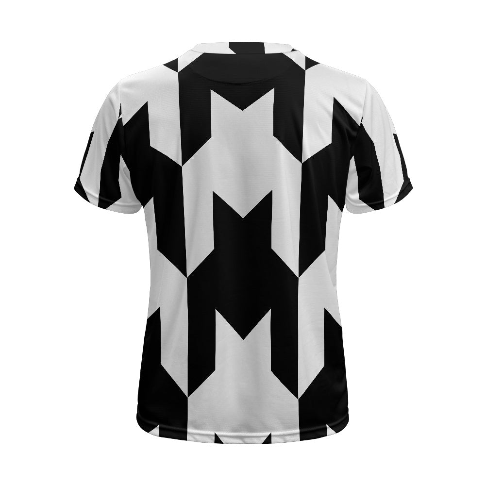 Two Tone Houndstooth Football Shirt