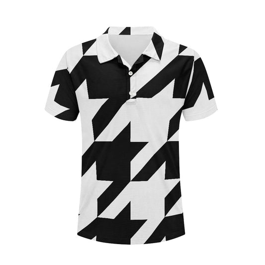 Two Tone Houndstooth Polo