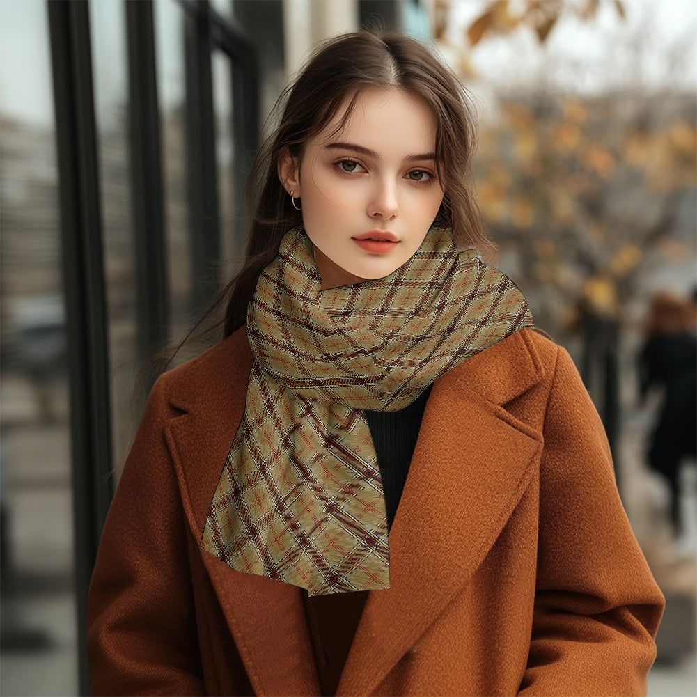 Irish - O'Keeffe Tartan Fluffy scarf