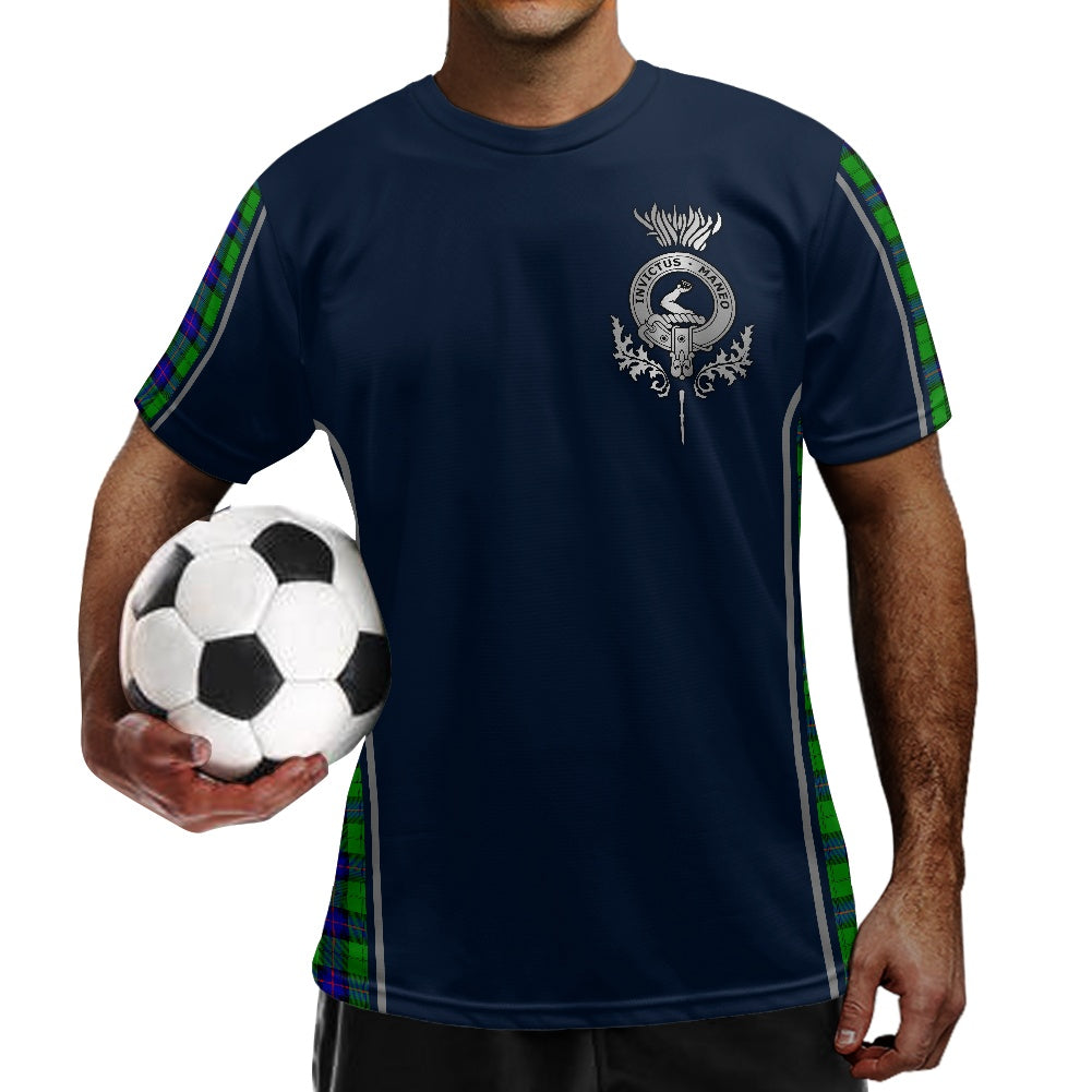 Clan Armstrong Crest & Tartan Football Shirt