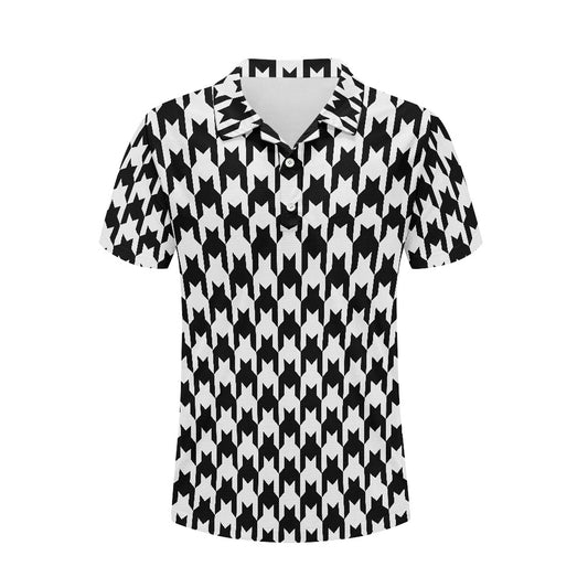 Two Tone Houndstooth Polo