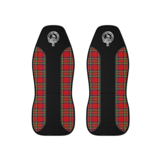 Clan Stewart Crest & Tartan Car Seat Covers