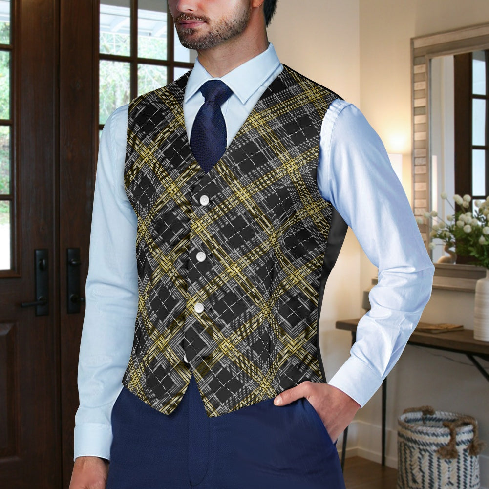 Cornish Pascoe Tartan Suit vest jacket