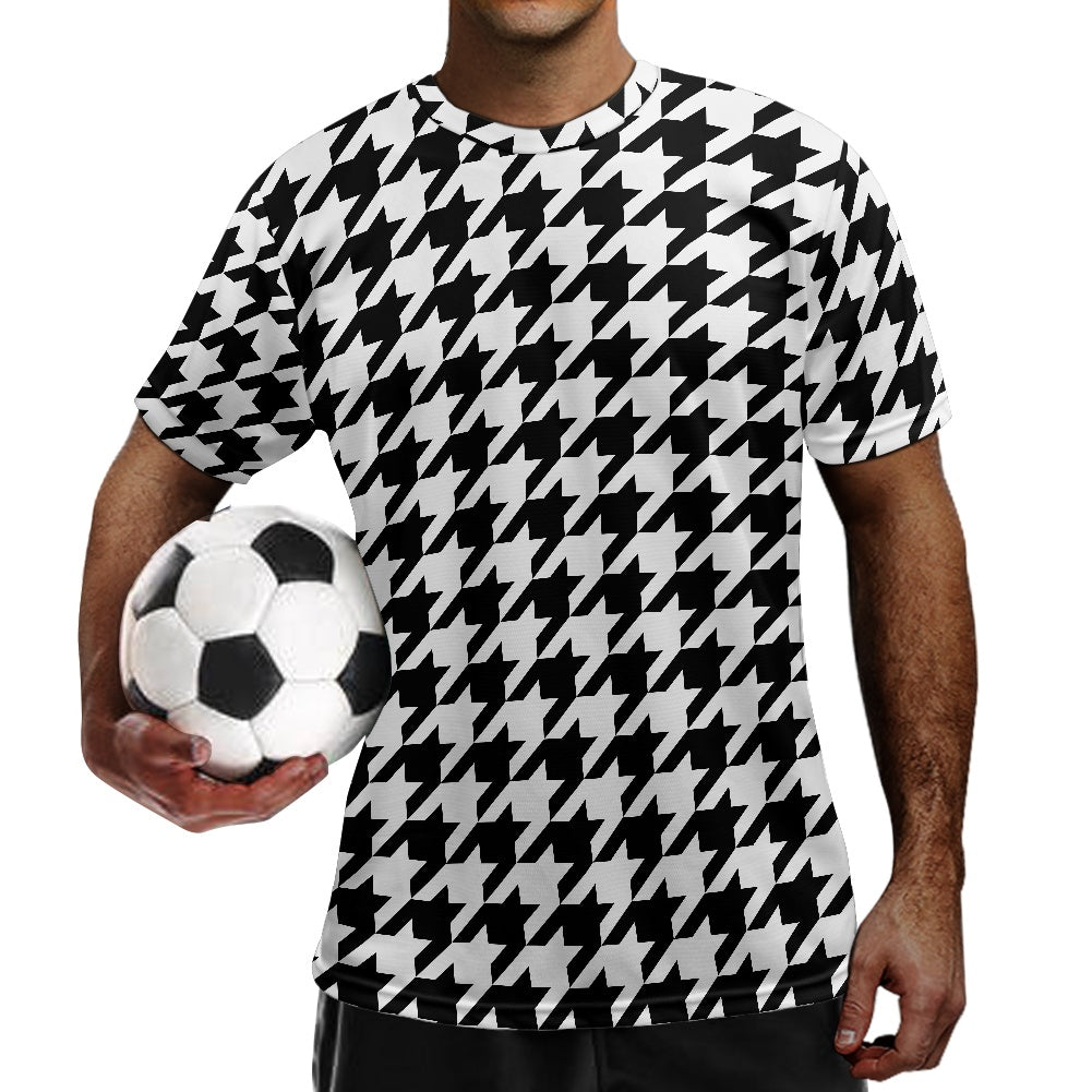 Two Tone Houndstooth Football Shirt