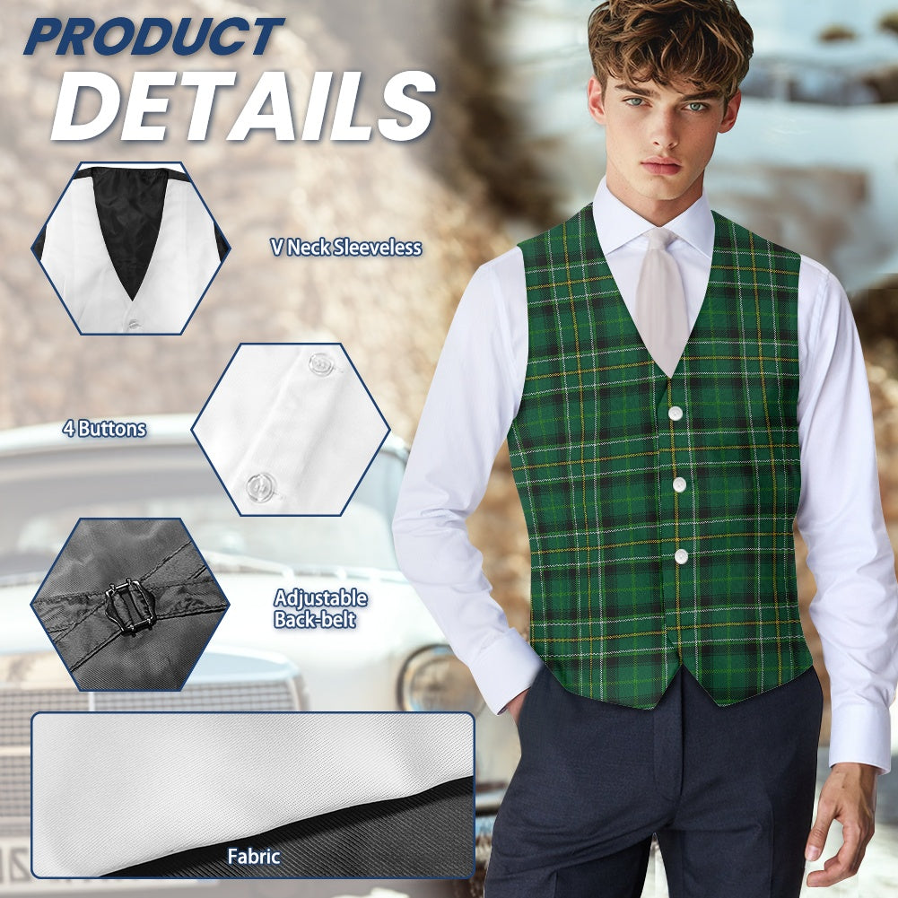 Celtic Tartan Suit vest jacket