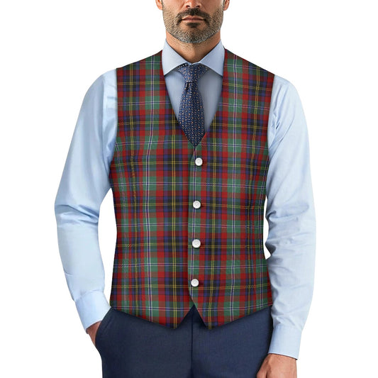US State - Black Hills Tartan Suit vest jacket