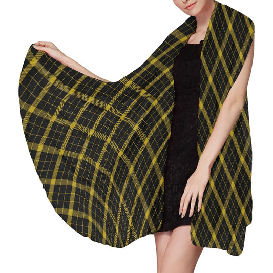Clan Raeburn Tartan Bias Chiffon Scarf