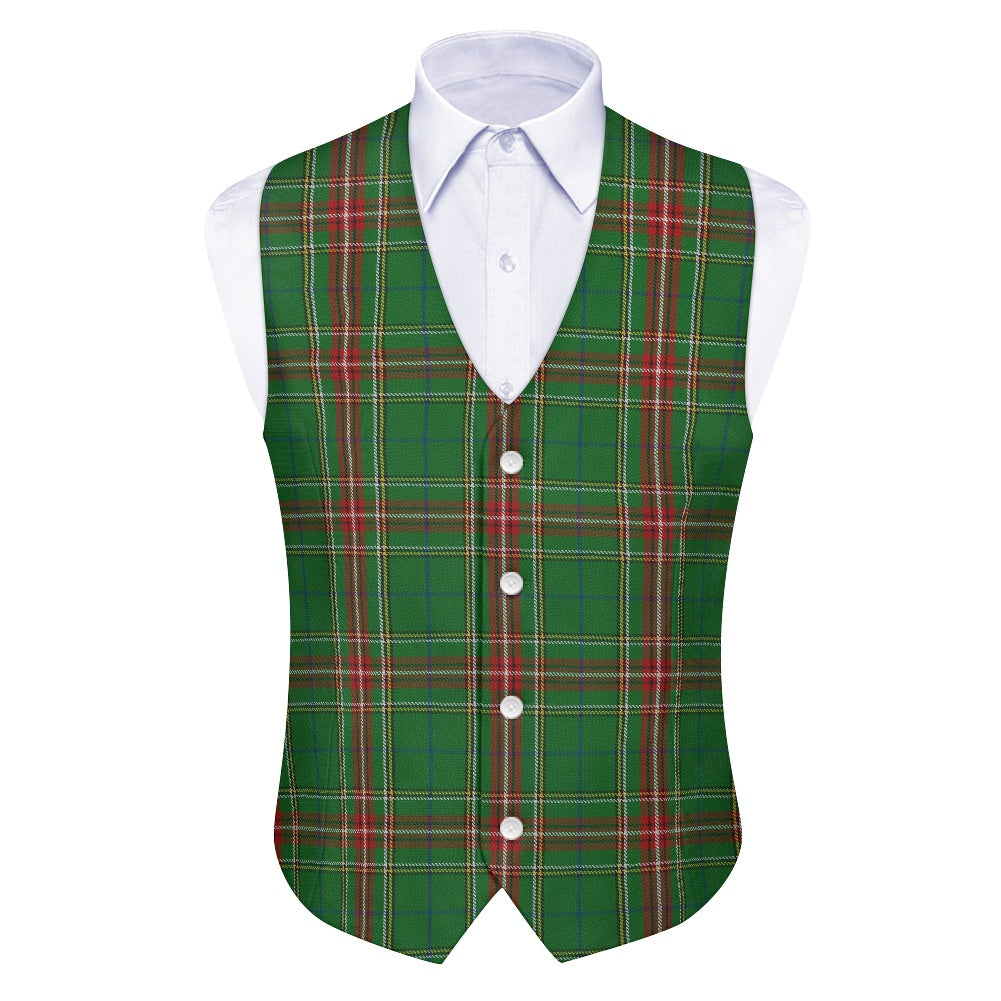 Clan Steel Tartan Suit vest jacket