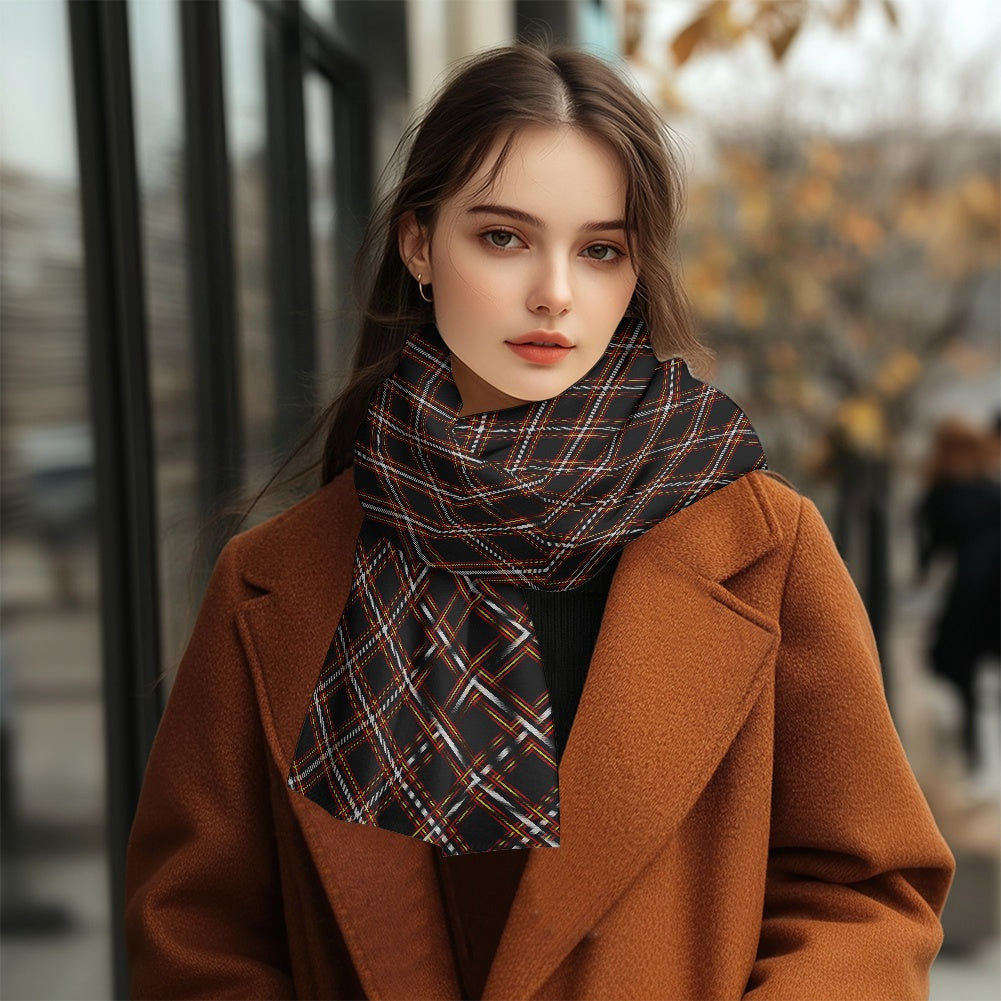Black Country Tartan Fluffy scarf