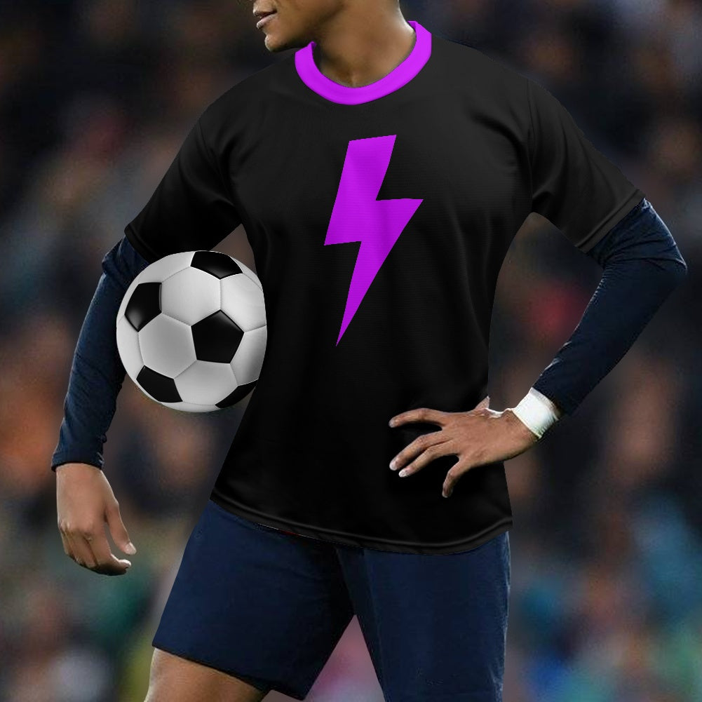 Lightning Bolt - Purple - Football Shirt
