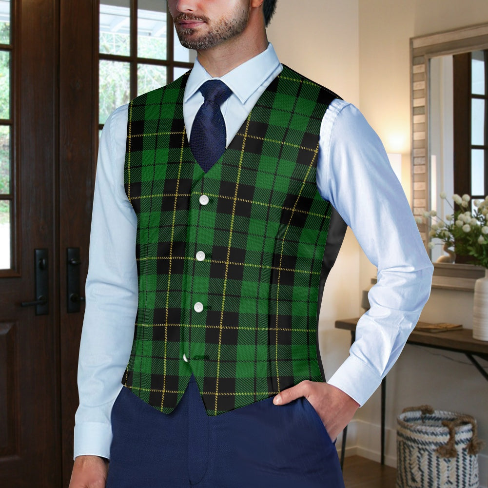 Clan Wallace Hunting Tartan Suit vest jacket