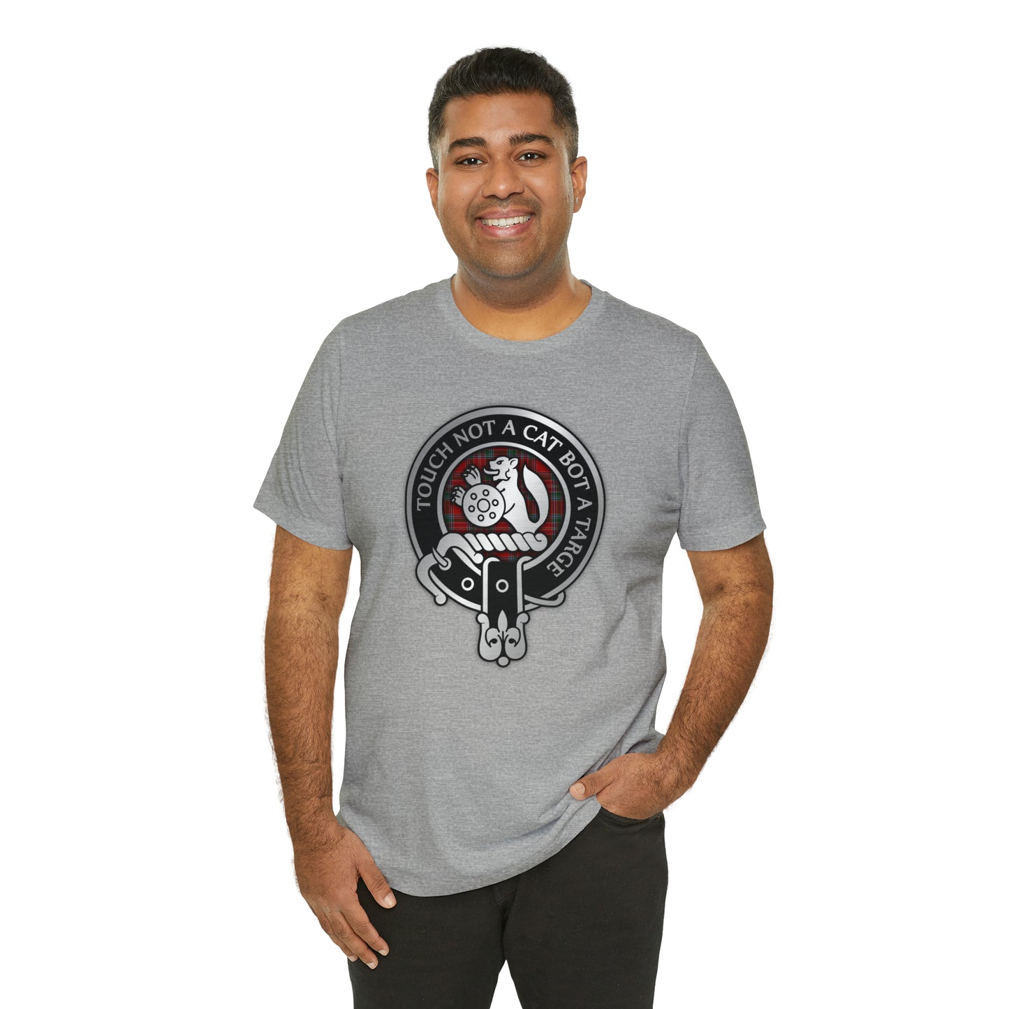Clan MacBean | MacBain Crest & Tartan Knot | Unisex T-Shirt