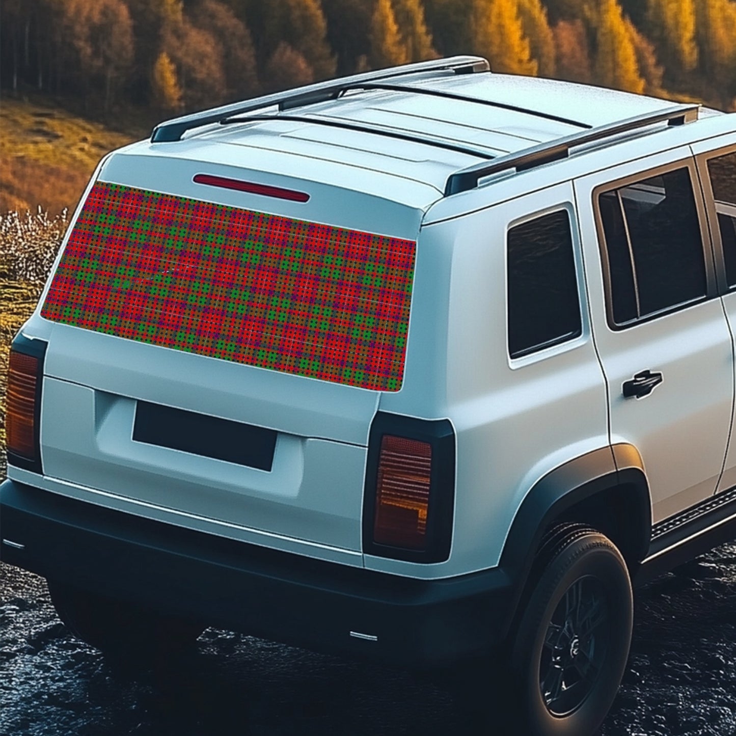 Clan Shaw Tartan Rear Window Decal