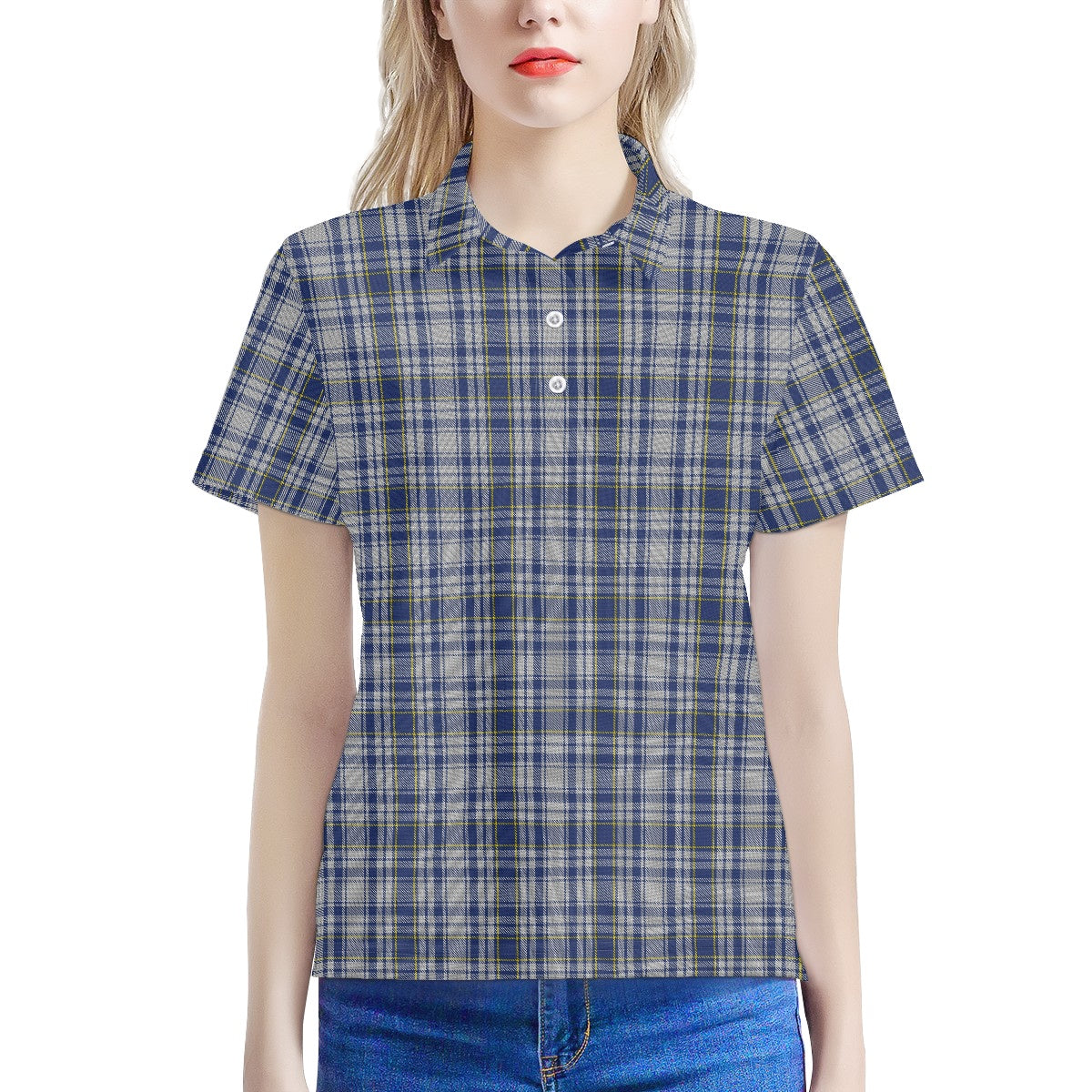 English County - Yorkshire Tartan Women's Polo Shirt