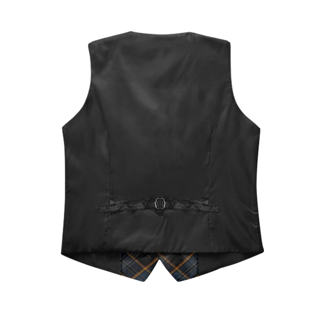 North Sea Oil Tartan Bias Suit vest jacket