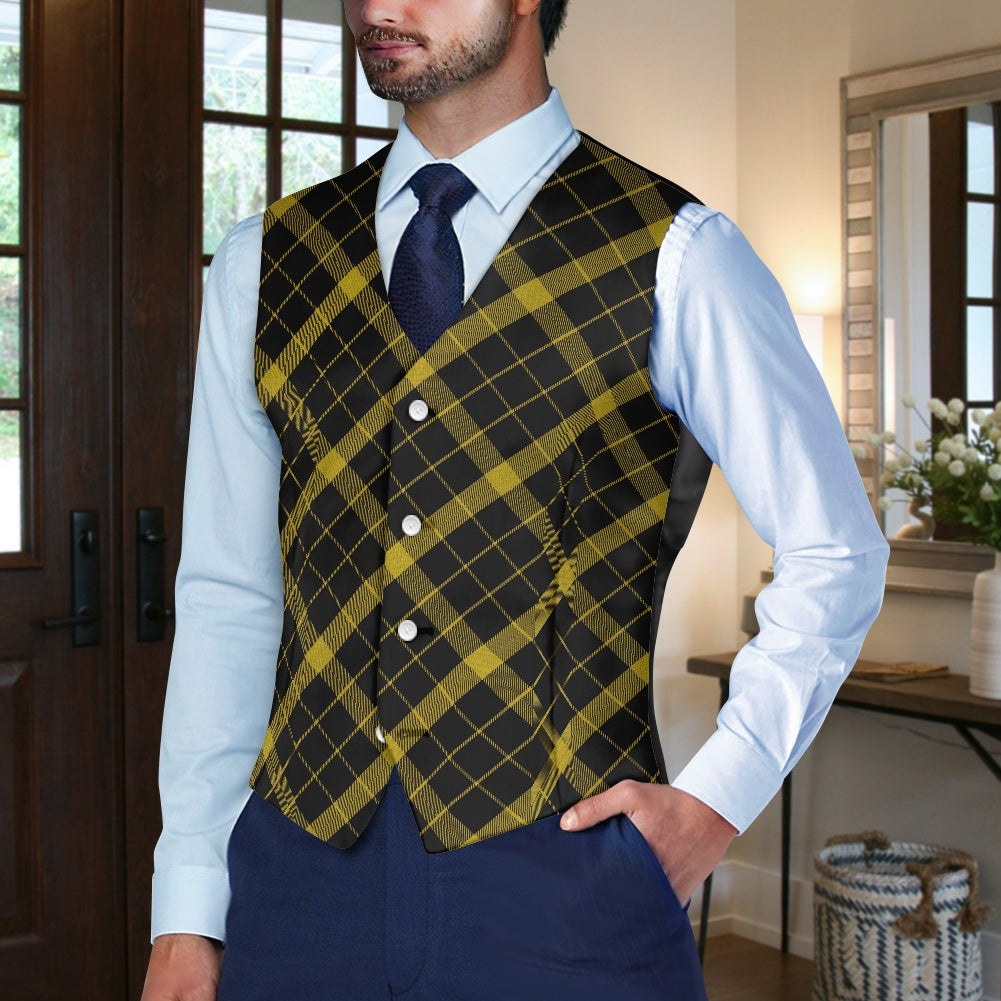 Clan Raeburn Tartan Suit vest jacket