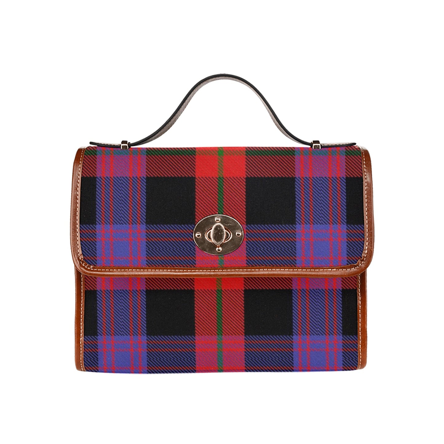 Clan Brown Canvas Handbag