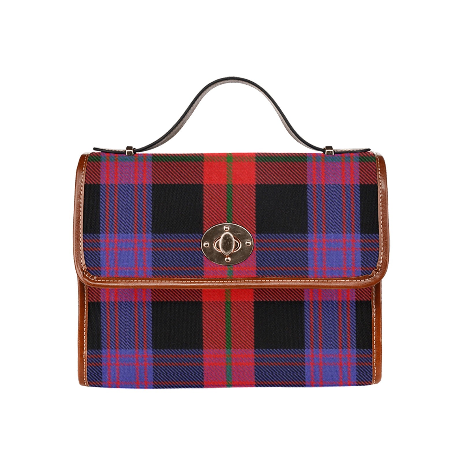 Clan Brown Canvas Handbag