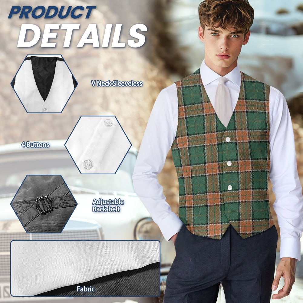 Clan Pollock Tartan Waistcoat