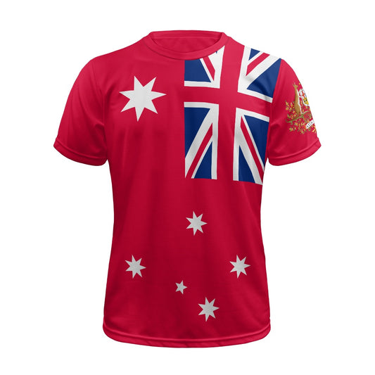 Australian Civil Ensign & CoA Football Shirt