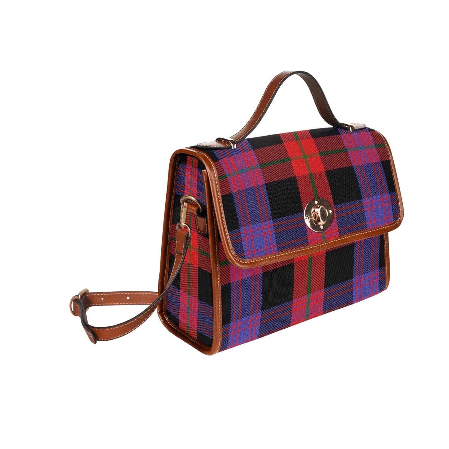 Clan Brown Canvas Handbag