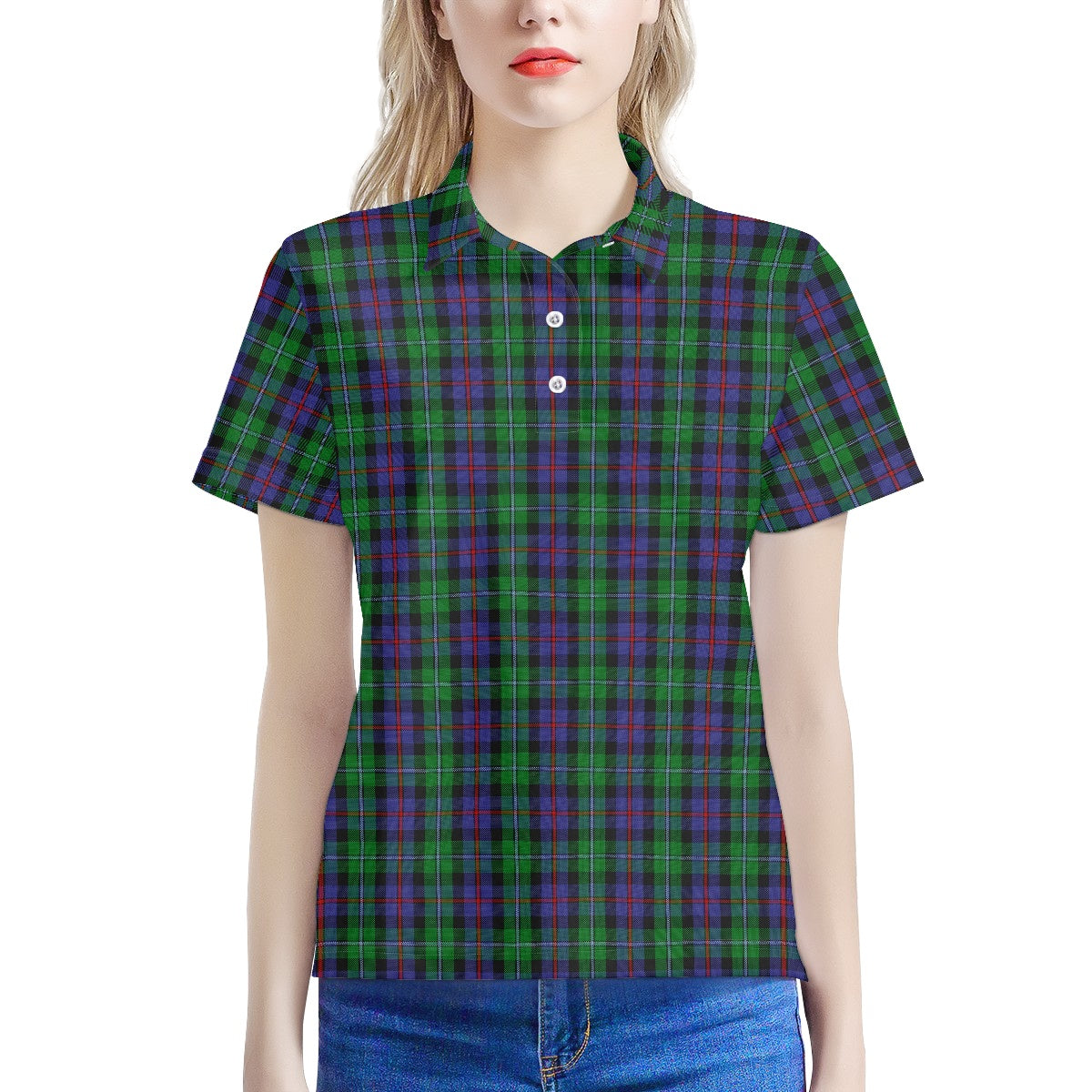 Clan Calder Tartan Women's Polo Shirt