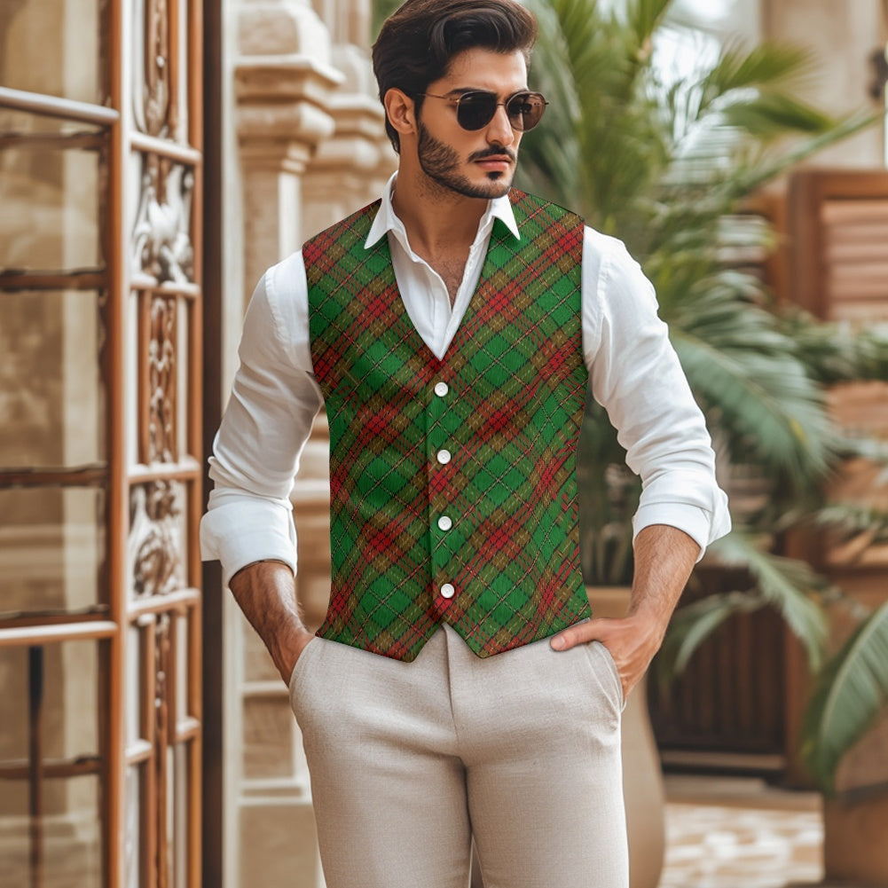 Irish County Cavan Tartan Waistcoat