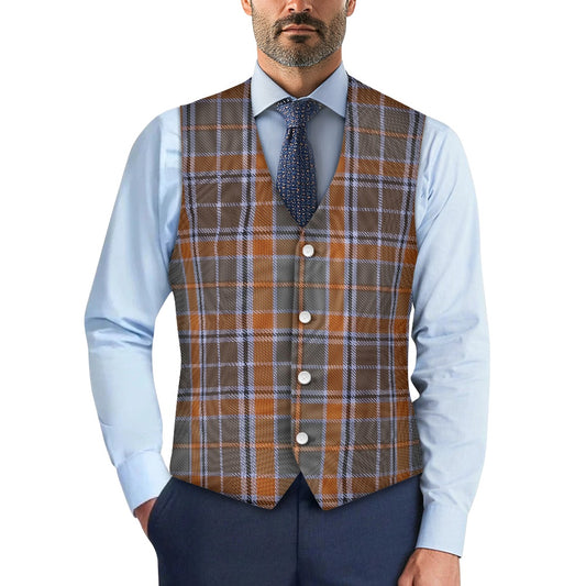 Irish County Leitrim Tartan Waistcoat