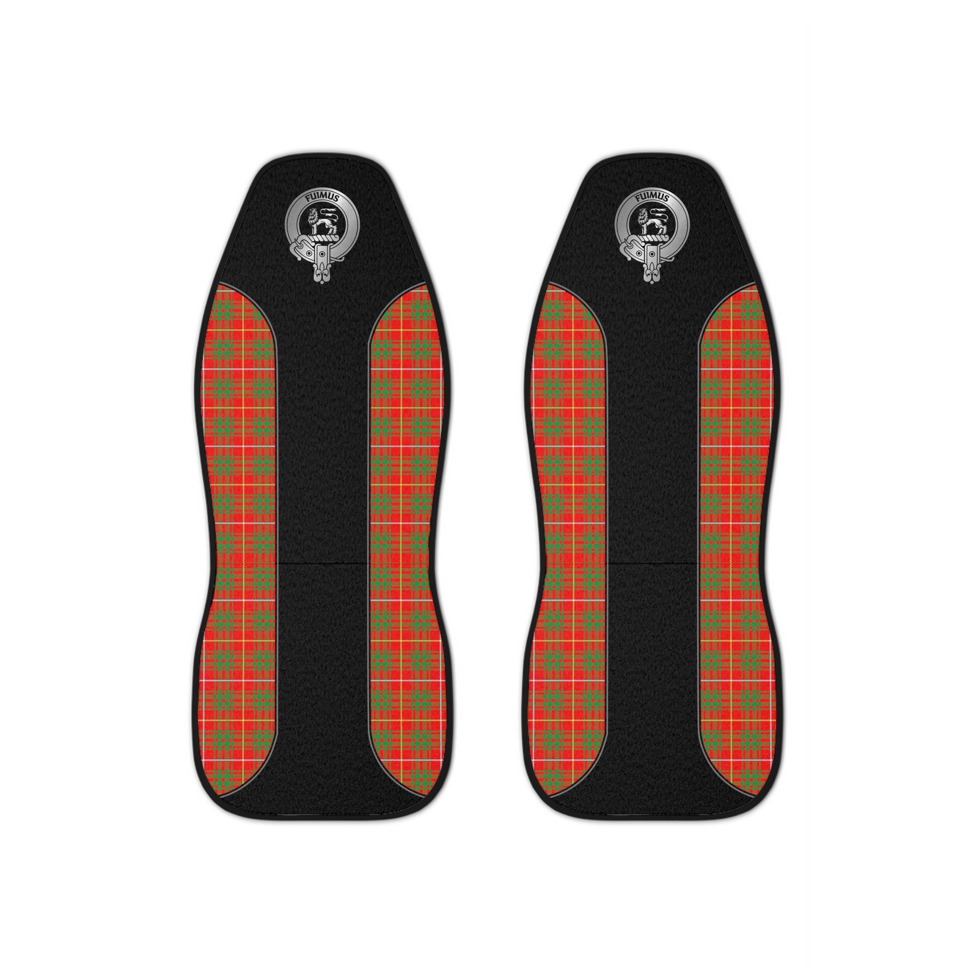 Clan Bruce Crest & Tartan Car Seat Covers