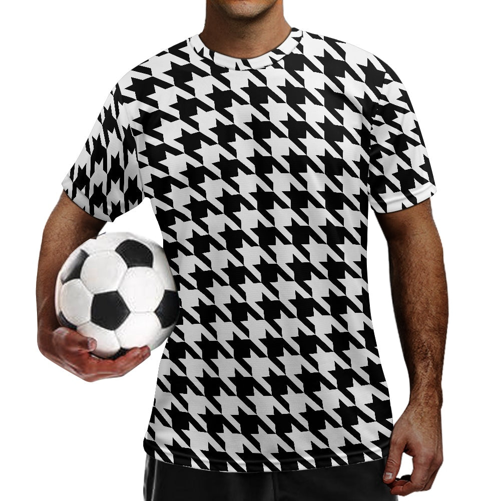 Two Tone Houndstooth Football Shirt