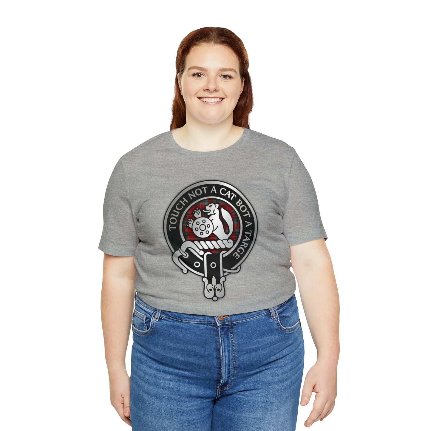 Clan MacBean | MacBain Crest & Tartan Knot | Unisex T-Shirt