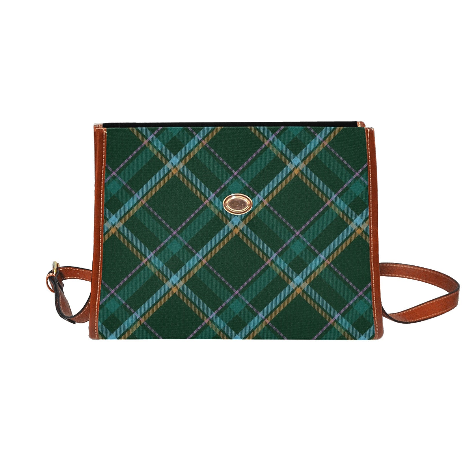 HW Tartan Waterproof Canvas Handbag