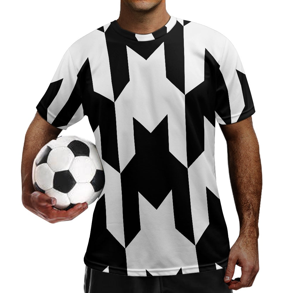Two Tone Houndstooth Football Shirt