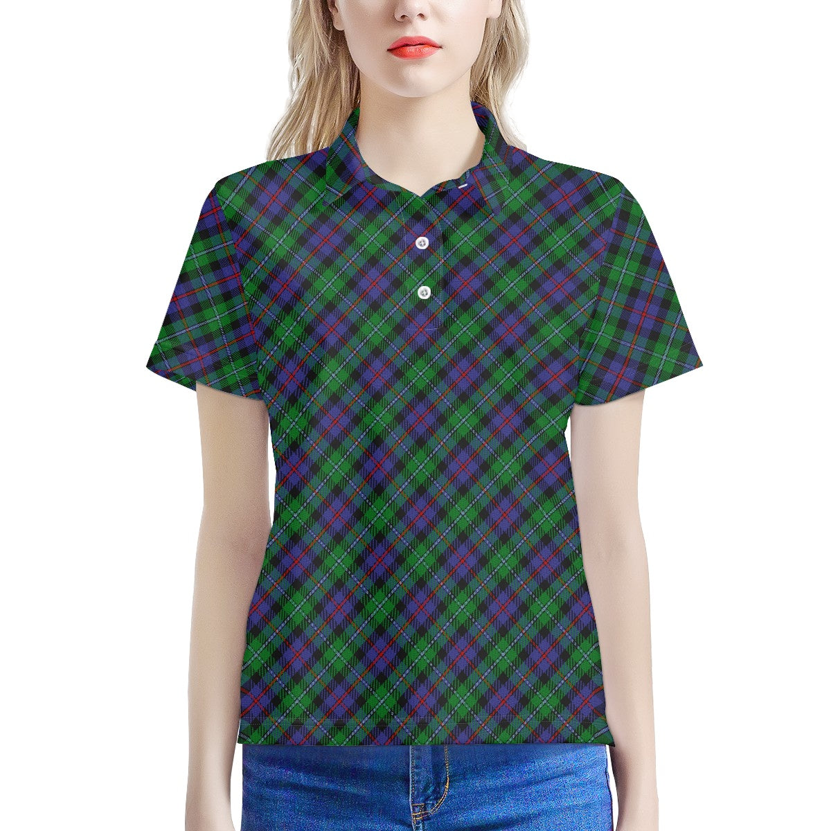 Clan Campbell of Cawdor Tartan Women's Polo Shirt