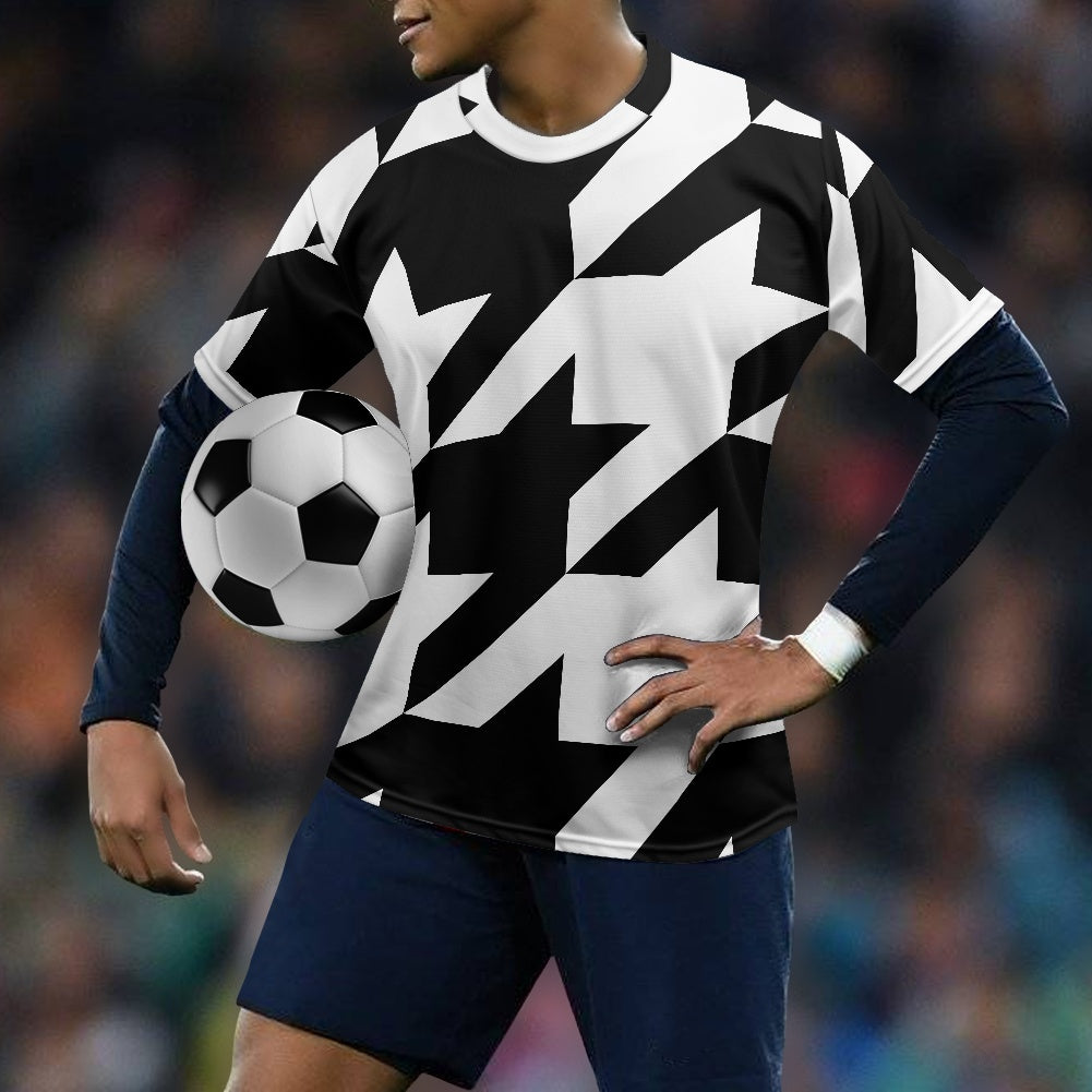 Two Tone Houndstooth Football Shirt