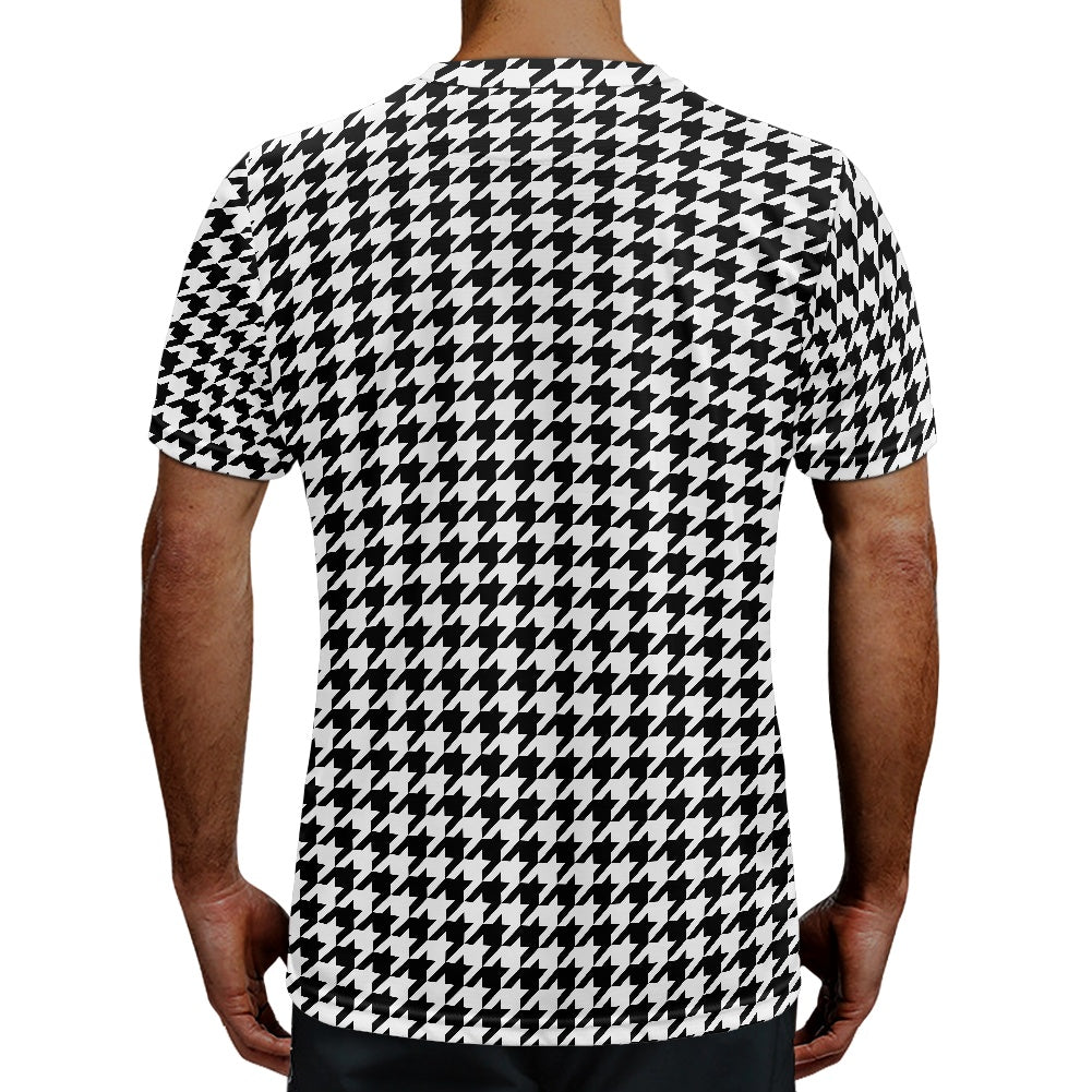 Two Tone Houndstooth Football Shirt