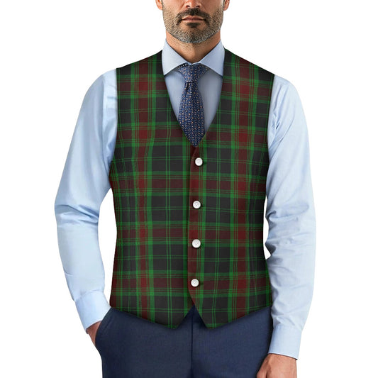Irish County Carlow Tartan Waistcoat