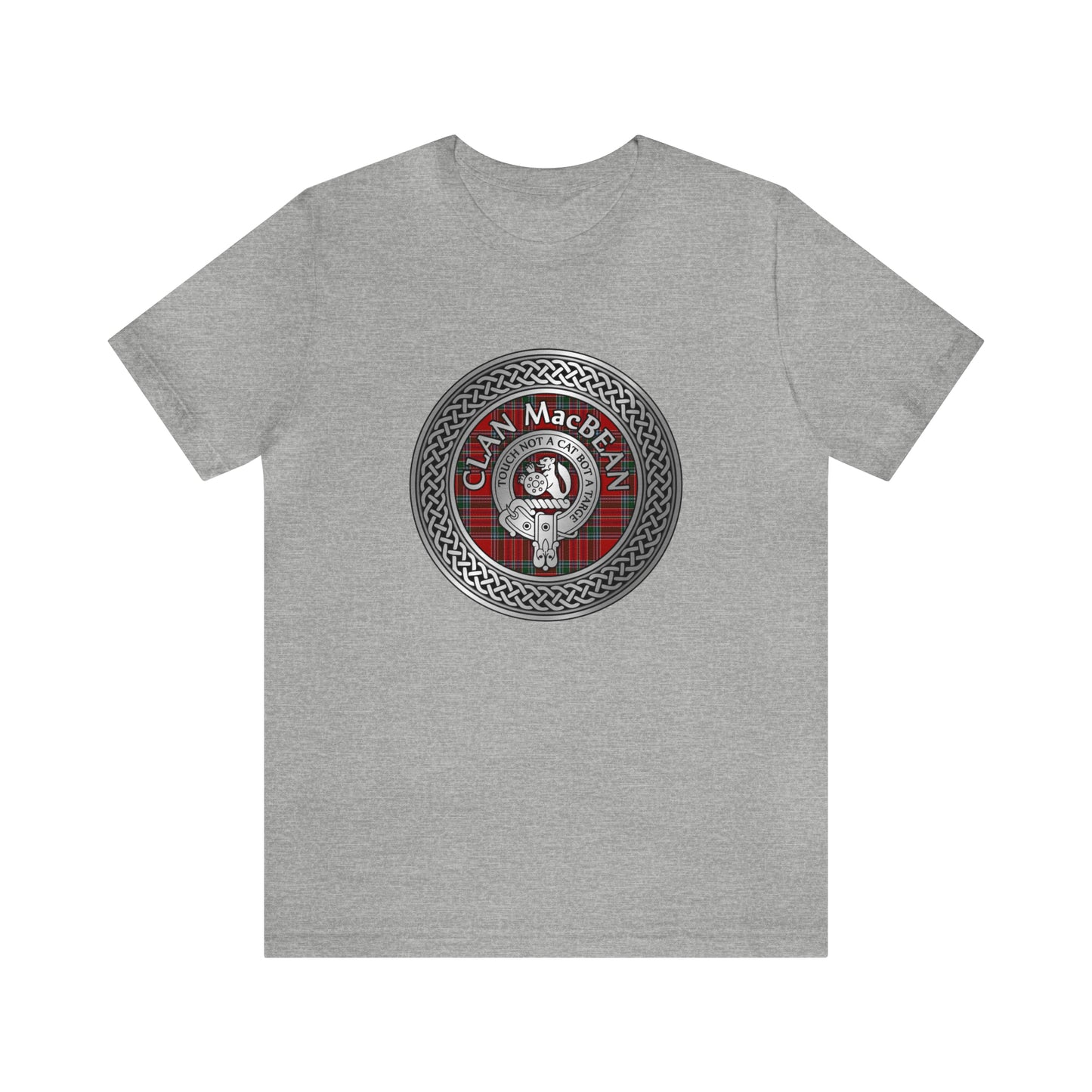 Clan MacBean Crest & Tartan Knot | Unisex T-Shirt