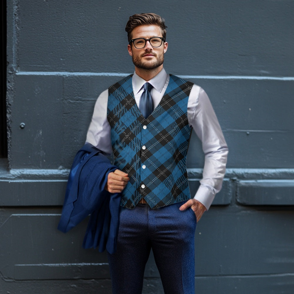 Clan Ramsay Hunting Tartan Suit vest jacket