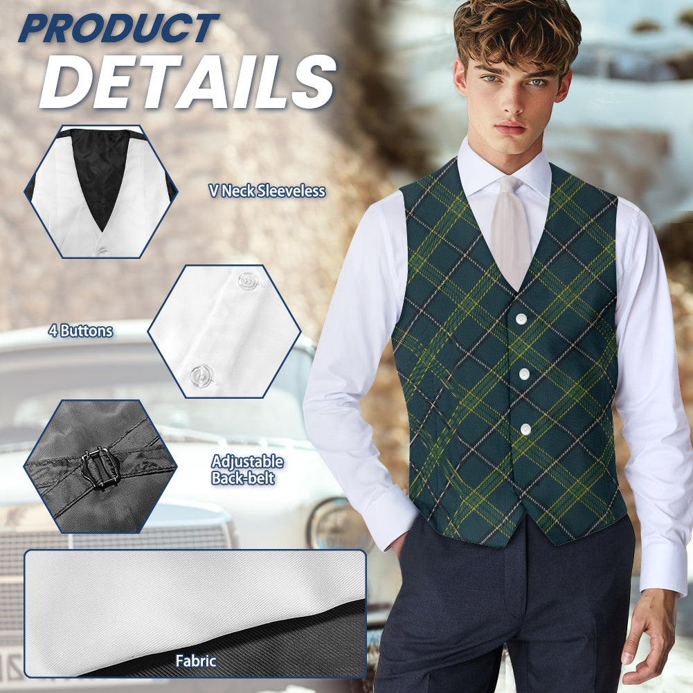 Breizh | Breton | Bretagne Bro-Sant-Breig Tartan Bias Suit vest jacket