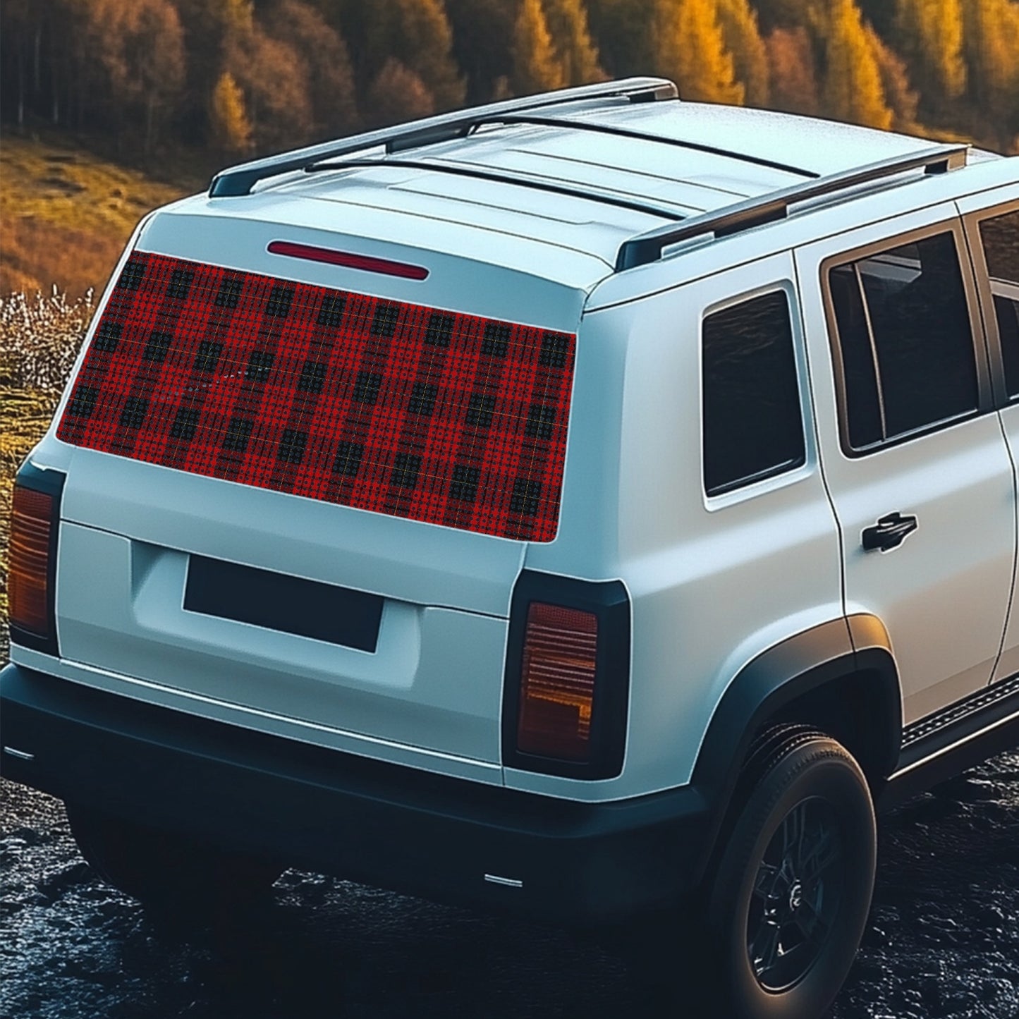 Clan MacQueen Tartan Rear Window Decal
