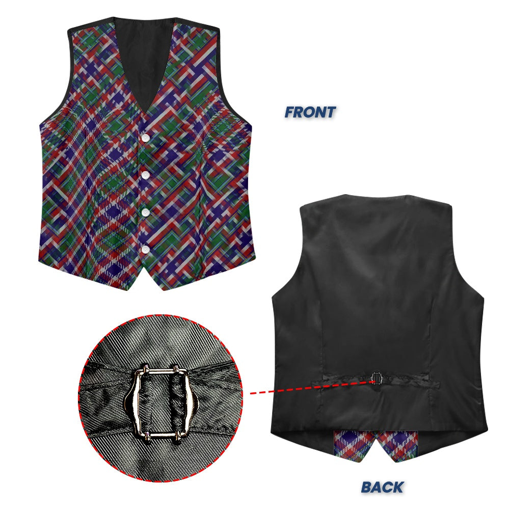 US State - Ohio Tartan Suit vest jacket