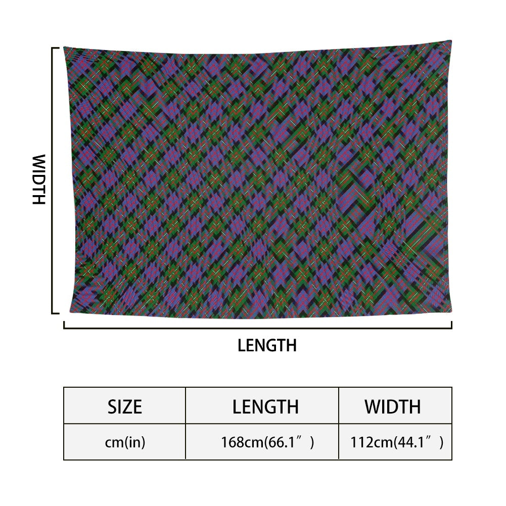Clan MacDonnell of Glengarry Tartan Bias Chiffon Scarf
